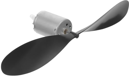 ZUNOXAZ Kit de Generador Microturbina Eólica Miniatura Hélice Grande y Componente Electrónico Motor Eléctrico Pequeño para Experimentos Científicos de Energía Eólica Educativo y