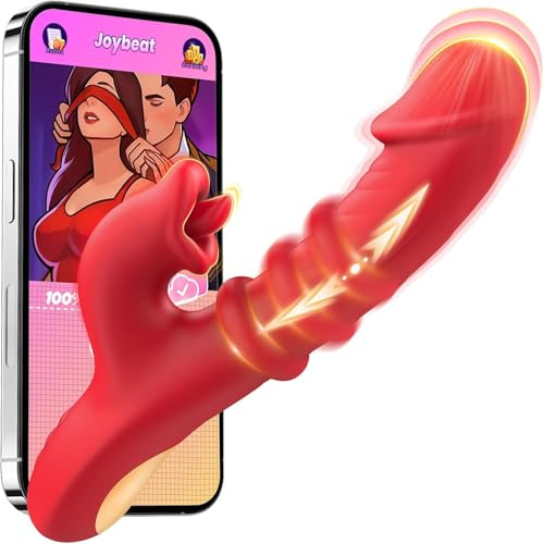 Vibratoriper Donne, Vibratore a Spinta e Leccamento Intensi per il Clitoride Femminile 10 Modalità di Vibrazione Sexytoysys Vibratoreper Donna Professionale con AI,Toys Sessuali per Donna Sextoys