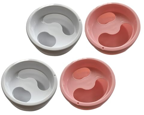 ABOOFAN Cuencos para Manicura 4 Unidades Prácticos para Remojo y Exfoliación de Uñas, Diseño Funcional Resistente, Ideales para Salones de Belleza y Uso Profesional Color Aleatorio