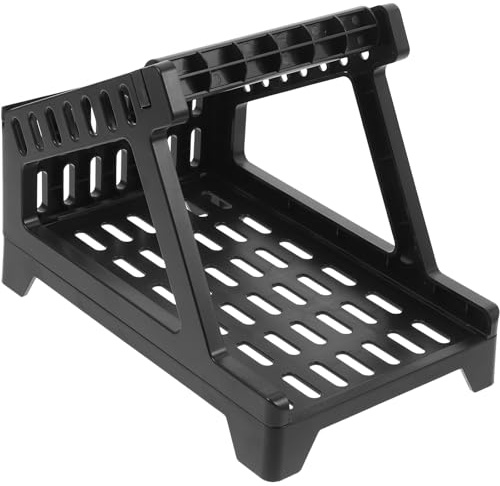 Gatuida Support D’étiquettes D’expédition Noir pour Rouleaux Thermiques, Accessoire Pratique pour Imprimante de Bureau, Porte-étiquettes Professionnel Compatible Étiquettes Autocollantes,