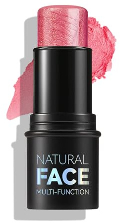 Cream Contour & Blush Stick, Multifunktions-Highlighter & Bronzer Stick, 12 Farbtöne, wasserfest & mischbar für Gesicht & Körper (#3, 25g)