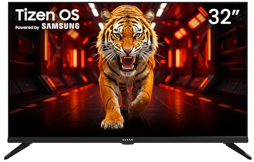 KIANO Elegance Smart TV LED 32 Pollici (81 cm) HD con TIZEN OS, Dolby Audio, Triplo Tuner DVB-T2/C/S2, 3× HDMI, PVR USB, Wi-Fi