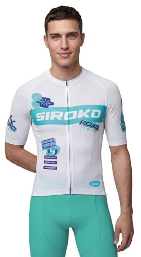 SIROKO Maillot Ciclismo Mesh Manga Corta M8 NRC White Blanco