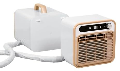 12000 BTU Portable Split AC, WiFi Fernbedienung, 130m3/h leise Kühlung für Zelt, Wohnmobil, Wohnwagen, kein Schlauch erforderlich, Leichtes Design für Outdoor-Camping und Innenbereich