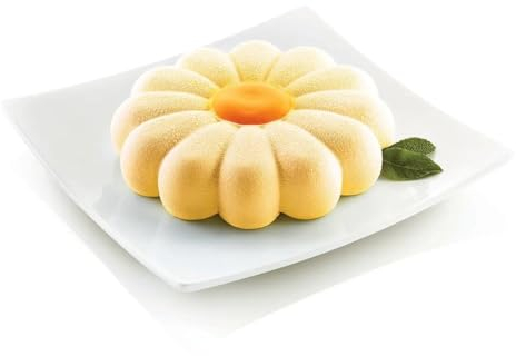 silikomart | Stampo in Silicone per Torta PRIMAVERA, Antiaderente, Confezione da 1 Stampo per Dolci, 3D Design, Ø 220 h 50 mm, Volume 1500 ml, Made in Italy