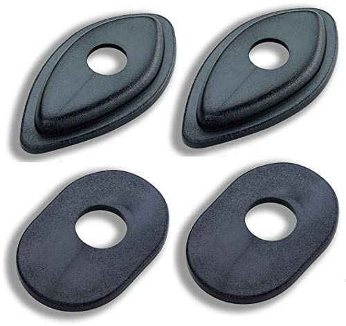 Motorrad Adapterplatten Blinker Platten für LED Miniblinker schwarz (Honda)