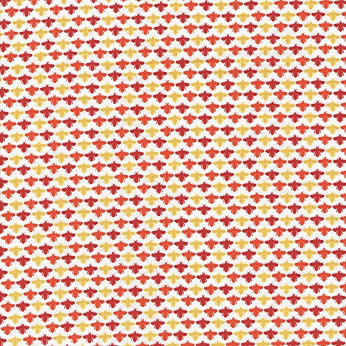 Heritage Floral – Koordination von Stoff Freiheit – 100% Britische Baumwolle entworfen Craft Stoffe für Patchwork und Quilten abgestimmte Farben und Drucke, Meterware (Preis pro/Quarter) Red / Insect