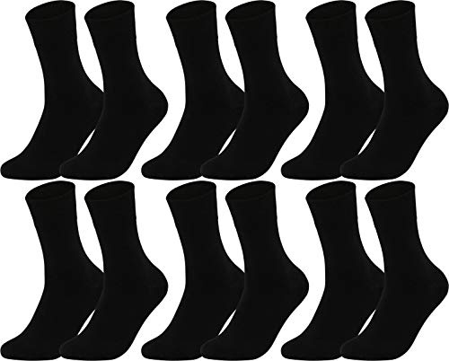 Vitasox Wintersocken aus Baumwolle, 2 | 4 | 6 Paar, extra warme Socken mit weichem Rand, Thermo warm ohne Gummibund und ohne Abdrücken oder Einschneiden, für kalte Tage