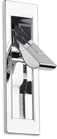 SOTECH Möbelgriff DETRIS Chrom poliert 65 x 19 x 15 mm klappbar | zum Einfräsen (62 x 16 x 13 mm) einsetzbar als Klapphaken & Klappgriff Haken zum Einlassen für Möbel