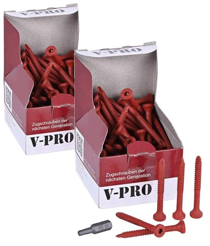 MULTIPICK Zugschraube Schlüsseldienst - [4.8 x 48 mm] Ziehschraube Türöffnung - Zylinder Zieher Schrauben Set - Schloss Schraube Türzylinder - Zugschrauben Glocke - 100 Stück
