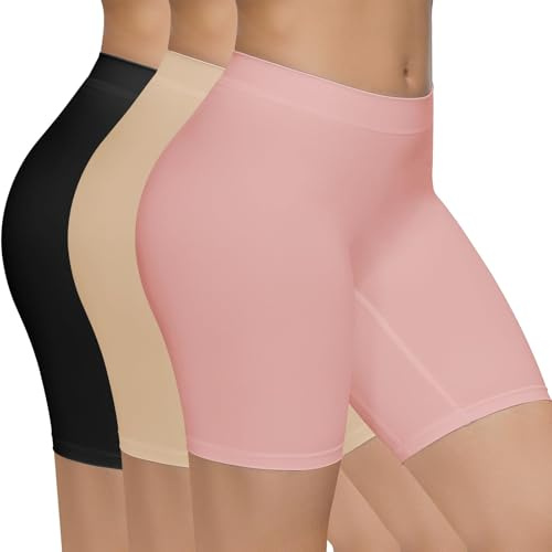 SIMIYA 3 Pack Anti Chafing Shorts Women Seamless Slip Shorts