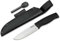 Böker Solingen® Bronco CPM 3V Survivalmesser mit Feuerstahl - Fahrtenmesser mit Lederscheide - Bushcraft- & Outdoor-Messer mit CPM-3V Klinge - Pfadfinder Überlebensmesser mit TPE Griff aus Solingen