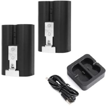 Rechargeable Doorbell Battery Pack for Ring, Compatible with Video Doorbell 2/3/4 and Spotlight Camera and Stick Up Camera, Battery 3.65V 6040mAh (2 battery and charger)