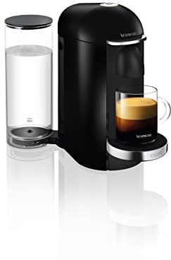 ROLTIN Coffee Machine with Aeroccino Milk Frother by (Vertuo Next Matt Black) (Vertuo Deluxe Black)