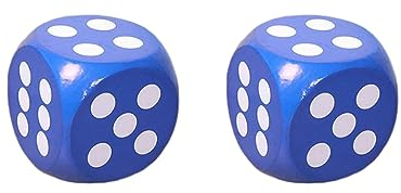 Schaumstoffwürfel, Lernen, Mathematik, Zählen für Jungen und Mädchen, Klassenzimmer, Partygeschenke, Blau, 20 cm, 2 Stück