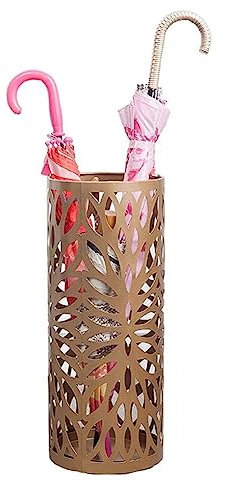 PEKKA Umbrella Stand Household Hotel,Hollow Umbrella Bucket,Multifunctional Umbrella Drain Stand Gold