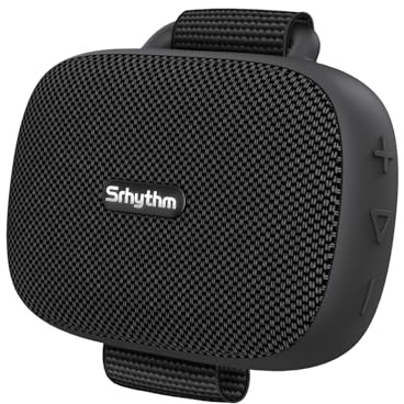 Srhythm K1 Kabelloser Bluetooth-Lautsprecher, Bluetooth 5.3, wasserdicht nach IPX7, 20 Stunden Akkulaufzeit, tragbarer Lautsprecher für Fahrrad, Wandern, Laufen und Camping