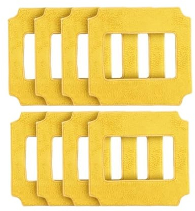 BebeXi Wiper Cleaning Cloth 8pcs Yellow mops or Grey mop for Robot Window Cleaner RL880 /RL1180 Original Wipe (Size : 8pcs Yellow mops)