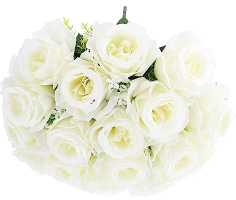 Didiseaon Fiori Artificiali Per Cimitero Bouquet Realistico Per Commemorazioni e Decorazioni Funebri Senza Manutenzionper e Cerimonie