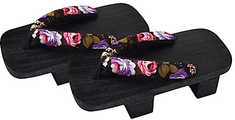GALPADA Zoccoli Uomo Estivi in Legno Nero, Ciabatte Donna Comode per Passeggiate All'aperto, Sandali Platform Casual Design Elegante e Vestibilità Tutto Giorno