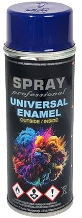 VE-INDUSTRIES Lackspray nach RAL Spraydose 400ml Buntlack für Holz, Metall (Nachtblau - RAL5022)