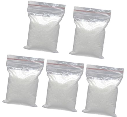 VANZACK White Sand Aquarium Sand 80g Pack of 5 for Fish Tank Decoration and Substrate for Aquatic Plants and Crafts