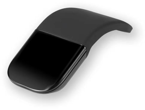 Breeshy Mouse Portatile Wireless Bluetooth Curvo Touch Pieghevole Ultrasottile Silenzioso Ergonomico per Computer Portatili PC Nero