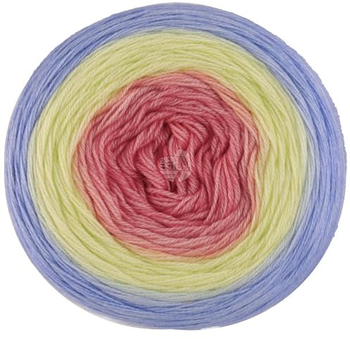 LANA GROSSA Merino Lace Aquarell | Extrafeine Merinowolle in Lace-Garnstärke im Farbverlauf bedruckt | Handstrickgarn aus 100% Schurwolle (Merino) | 100g Wolle zum Stricken & Häkeln | 800m Garn FB14