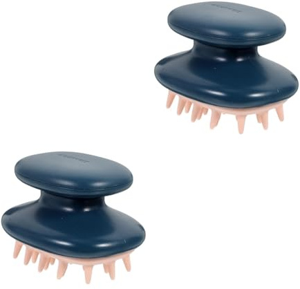 WRITWAA 2 Stck. Silikon Shampoo Bürste für Kopfhautmassage Ergonomisch Sanfte Tiefenmassage für Haartypen für Männer Haustiere
