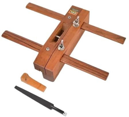 Pialla manuale per scanalature di precisione – Strumento regolabile per la lavorazione del legno per scanalature e rifiniture professionali dei bordi(A with 1pcs blade)