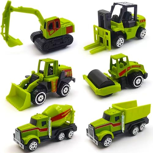 6Pcs Tractor Toy Set, Farm Toy Set for Kids, Educational Combine Harvester Toys, Ideal for Imaginative Play and Farm-Themed Parties