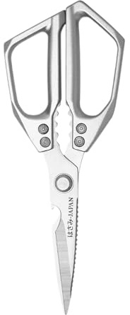 Forbici da Cucina | Forbici Robuste per Carne - Multifunzione in Acciaio Inossidabile per Pollame Pesce Verdure Frutti di Mare Carne Cottura Lavabili in Lavastoviglie