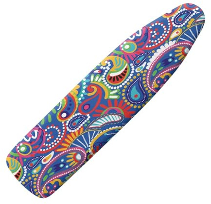 Copriasse Da Stiro Universale 140X45 Stile Boemo Morbida Custodia Con Elastico, Resistente Al Calore, Rivestimento Impermeabile Anti-Bruciatura Con Bordo Elastico