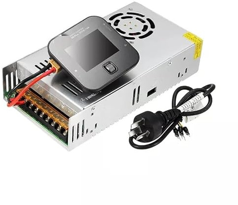 HCGX Fuente de alimentación Original 12V, 30A, 360W con Cable Carga for ISDT SC-608 Q6 Plus UNA6 UNA9 ToolkitRC M8