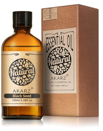 AKARZ 100ml Svart frönolja - Naturlig äterisk olja för luftrenare, diffusorer och rumsluktningsanordningar
