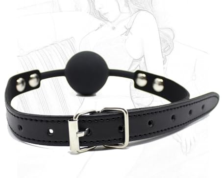 JiXGzAo Mordaza De Silicona For Fetiche, Ajustable La Boca, Bola, Bondage, Esparcidor For Juegos Rol Seductores, Juguete Sexual