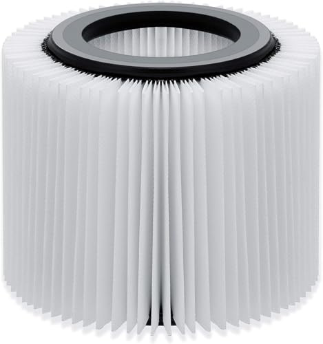 MASKO Aspirapolvere industriale 6 in 1, 2300 W, con presa di corrente, funzione di soffiaggio, aspirazione a secco e a umido, aspiratore industriale con e senza sacchetto, senza sacchetto (filtro)