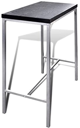 Frukostbarset med stålram och MDF-bord, kompakt matgrupp med 2 pallar, utrymmesbesparande och modernt, perfekt för kök, matsal och små rum