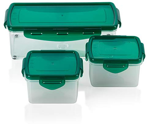 Récipients de récupération Genius Nicer Dicer Fusion Smart - 6 pièces vert menthe