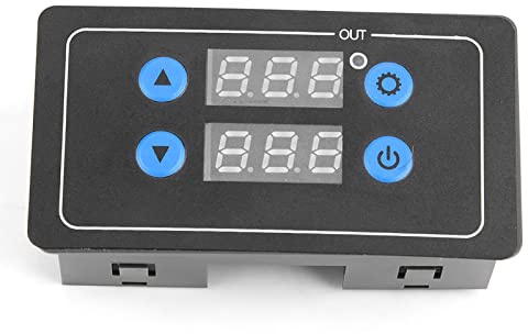 YF-4 Temporizador Relé Ajustable Ciclo Retardo Temporizador Módulo Relé DC 12 V Pantalla Digital Placa de Retardo de Temporización Accesorios Eléctricos | Relé Temporizador DC 12V con Pantalla Digital, Ciclo Ajustable y Retardo Programable, Módulo Electrónico Preciso
