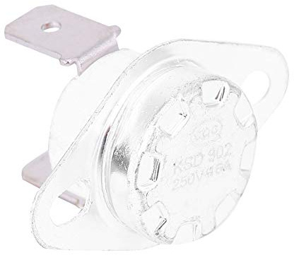 Fafeicy KSD302 250V 16A Interruttore Termico 75℃/167℉, Termostato di Controllo della Temperatura Interruttore, Normalmente Chiuso (75℃)