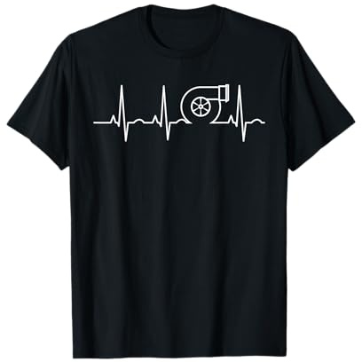 Turbolader Herzschlag Turbo Tuner Autoliebhaber KFZ Geschenk T-Shirt
