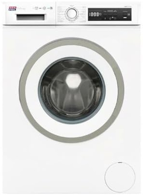 Lavadora NEW POL NWT1712 7 Kg, 1200 rpm, D, Antialergica, Black display, Anillo silver