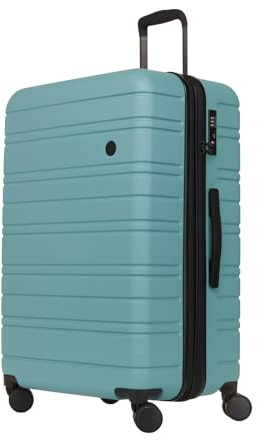Nere - Stori - ABS Hard-Shell Suitcase Collection - 8-Spinner Wheels - Self-Repairing Zip - Built-in TSA Combination Lock - Expanding Luggage (Mineral, Large)