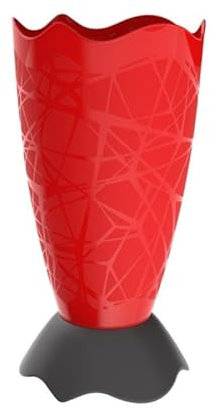 bama Porte-parapluie - Drop - 27,5 X 54,5 Cm - Rouge/noir