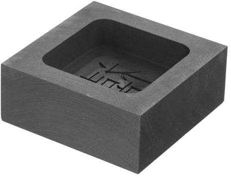 TOPPERFUN Graphit Schmelzform Mit Gießrinne Hochreiner Graphit Für Gold Und Silberschmelze Gussform Langlebig Korrosionsbeständig Für Metallexperimente Und Notfälle