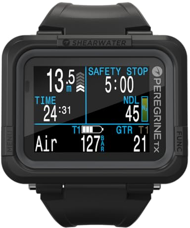 Shearwater Peregrine TX Air integrierter Farb-Tauchcomputer mit Kompass