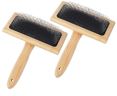 Osmond 2 STK. Wollkarden, 6,1 X 4,8 Große Handkarden für, Handwerksfilz-Mischwerkzeug, Langlebige Haustier-Unterwollbürste.