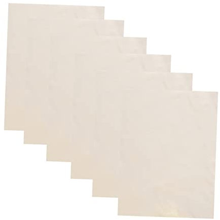KONTONTY Clay Pottery Chamois Cloth 6pcs Pre-Cut 15x20cm Soft Smoothing Cloth for Pottery Sculping Tools Suitable for Clay Modeling and Pot Rim Trimming in DIY Ceramics