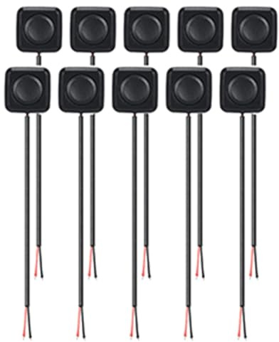 VIOPDER 10 Piezas 12 V/24 V Mini Interruptor Momentáneo de Encendido/Apagado, Montaje en Superficie, Fácil Instalación para Experimento Electrónico